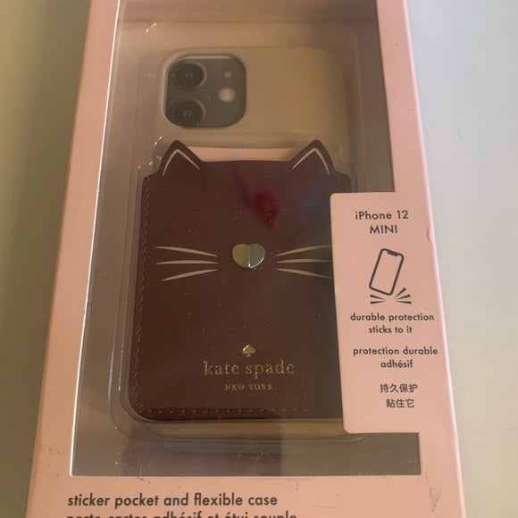 Kate Spade iPhone case and sticker pocket for iPhone 12 mini