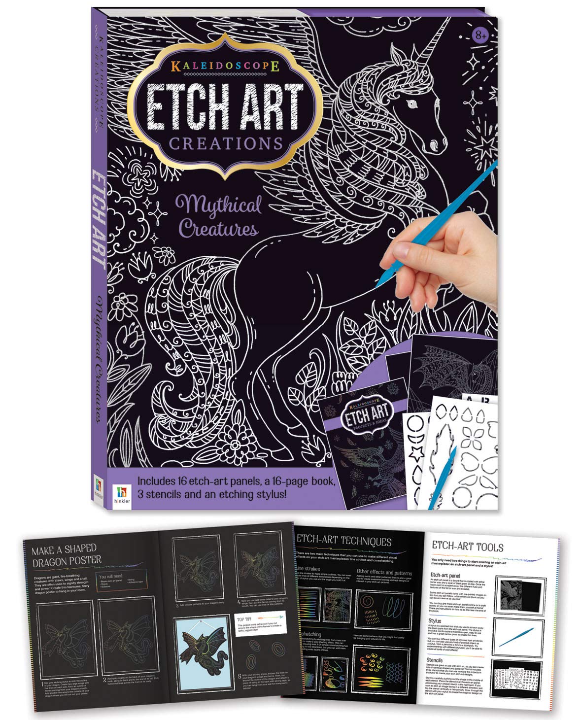 Kaleidoscope Etch Art Creations: Mythical Creatures